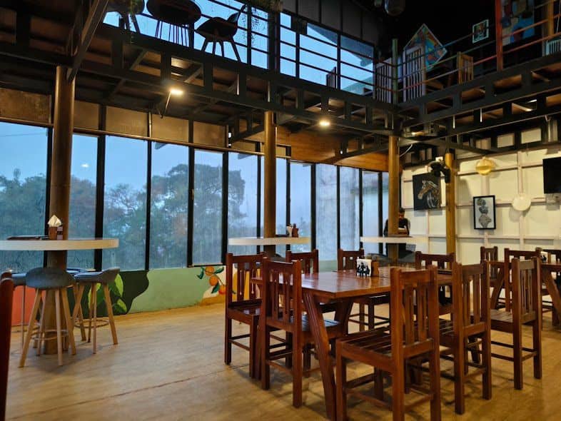 The dining room at Kimberly Coorg Cafe, Madikeri